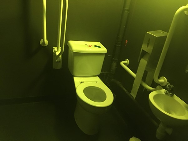 Indoor disabled toilet
