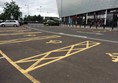Accessible parking bays.