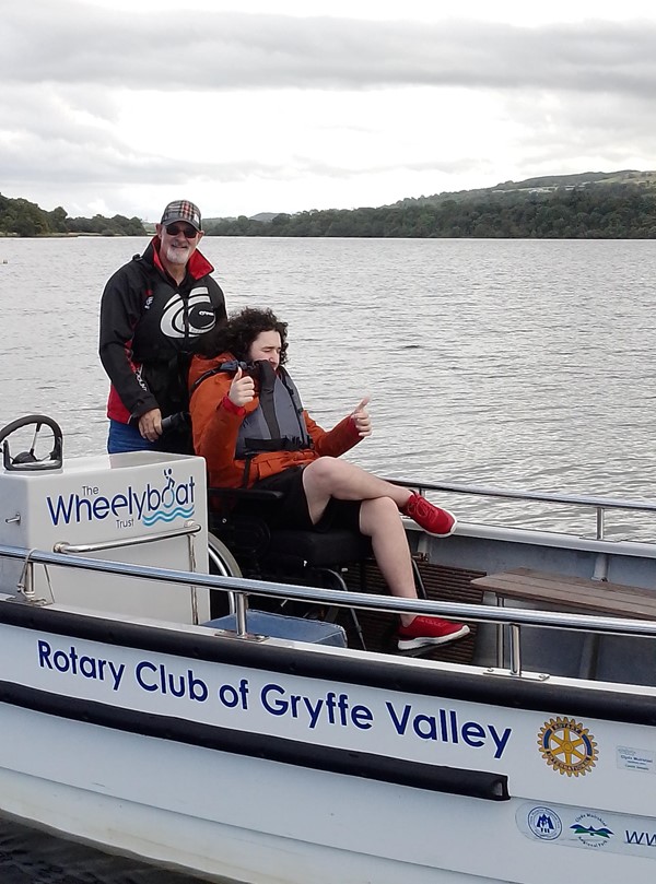 Image of a person sitting on a boat