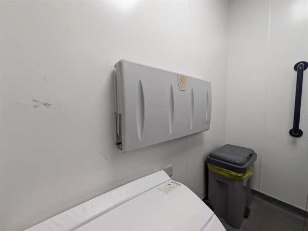Image of baby change table in the accessible toilet