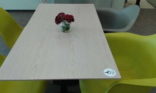 Four seated table and two seated table available, close to the café till area.