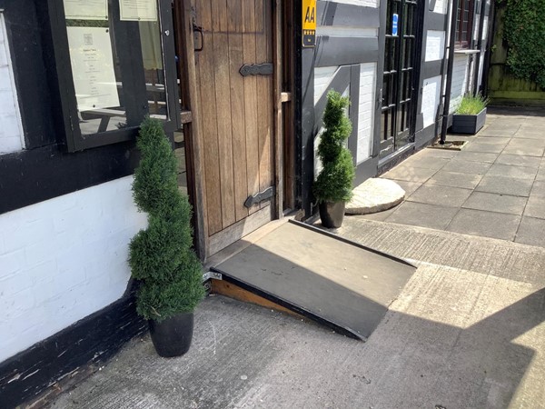 Ramped entrance