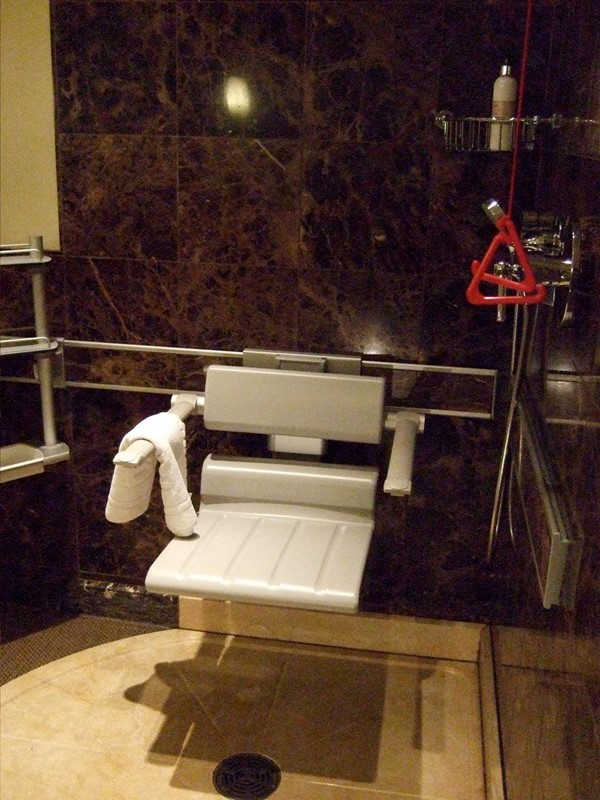 Shower chair.