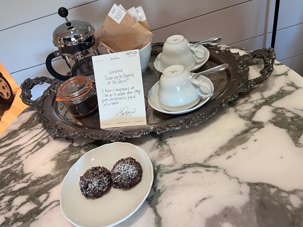 Picture of a welcome tray