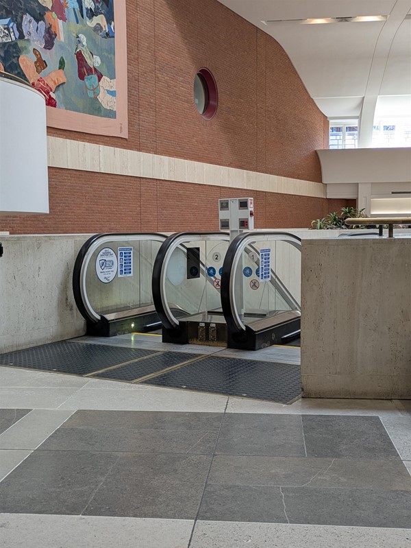 Image of escalators