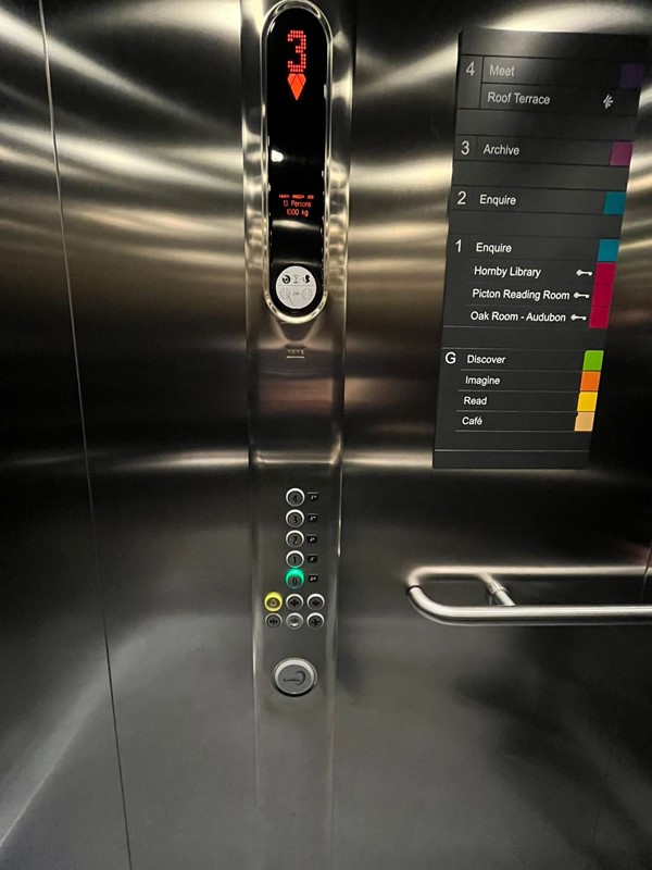 Image of a lift control