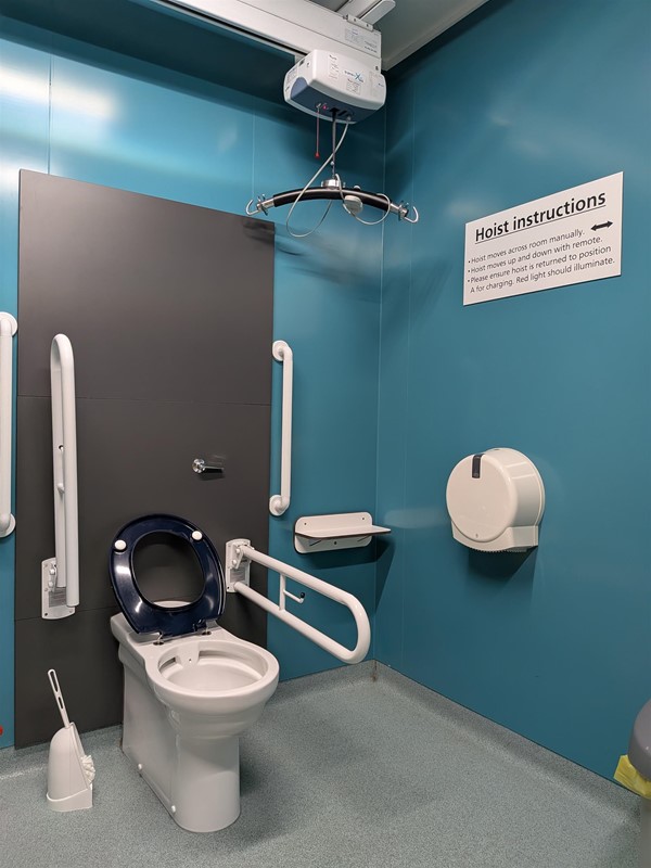 image of toilet in the Changing Places bathroom
