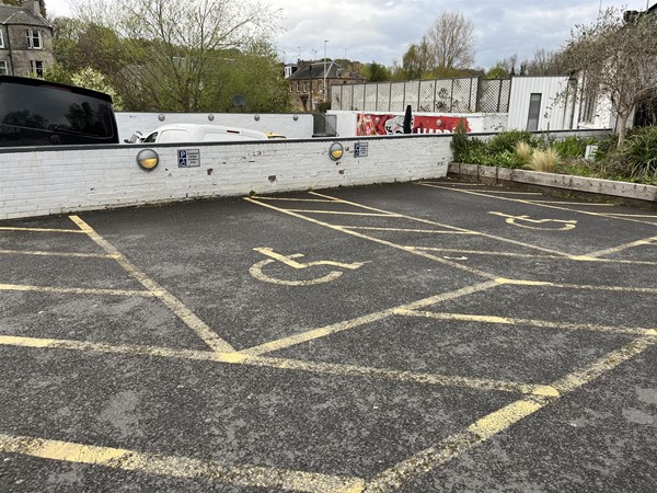 Image of an accessible parking area