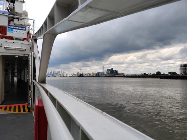View across the Thames from the ferry