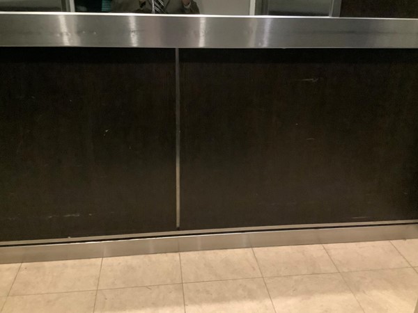 Inside lift.