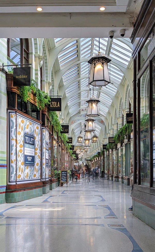 Image of walkway through the shopping arcade