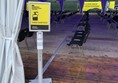 Picture of a sign saying hand sanitiser