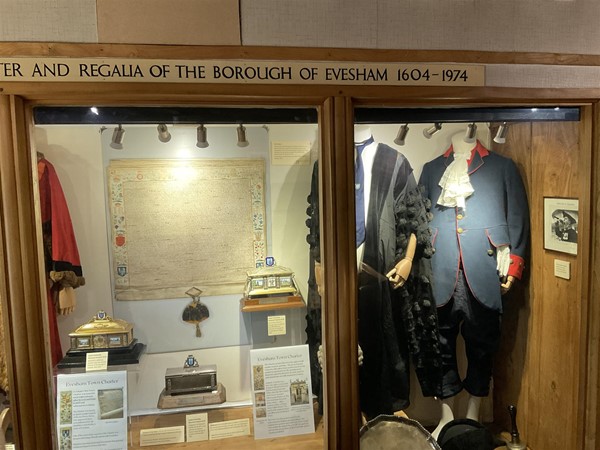 Image of uniforms on display