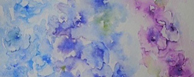 Watercolour Painting: ''Drippy Delphiniums' article image