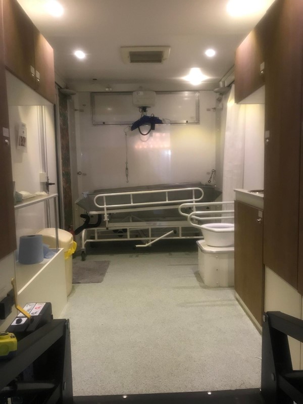 Image of the inside of the Pamiloo Changing Places toilet.