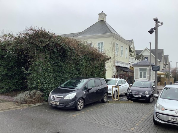 Picture of some parked cars at Bicester Village
