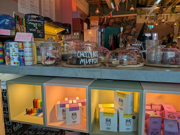 image of the pastry and merch counter