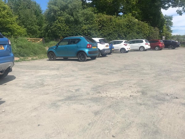 Image of the car park at Backmuir Woods.