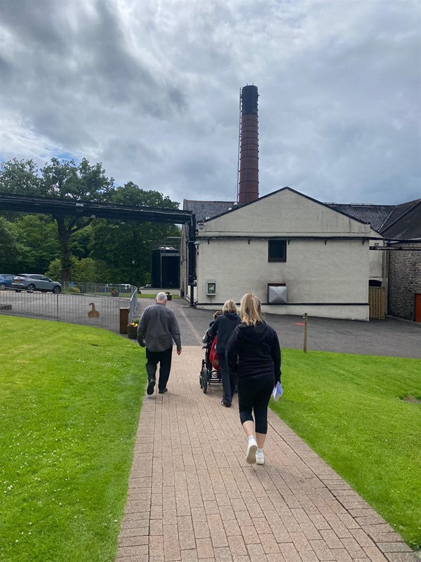 Image of people on a path