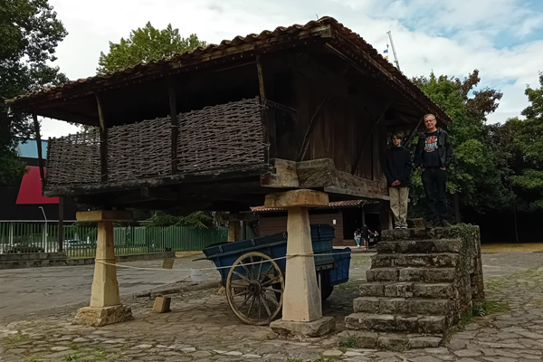 Example of a traditional building at the Museum of the Asturian People which was nice to look at but only accessible via steps, and with knobbly paths around it