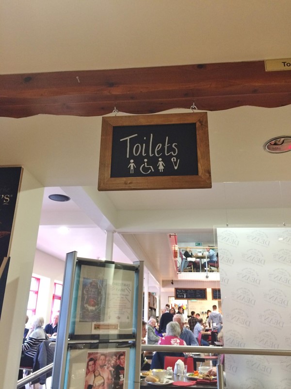 Toilet sign.
