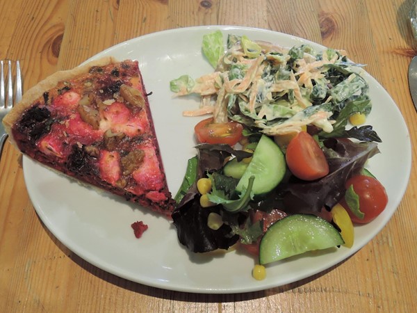 Quiche and salad