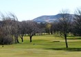The Pentland Hills, with Carrick Knowe Golf Course in the foreground.