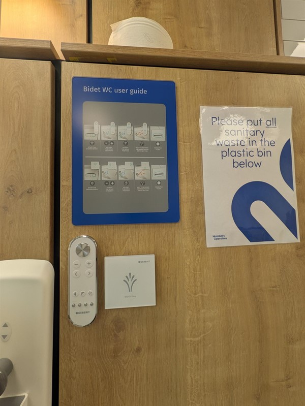 Image of bidet control