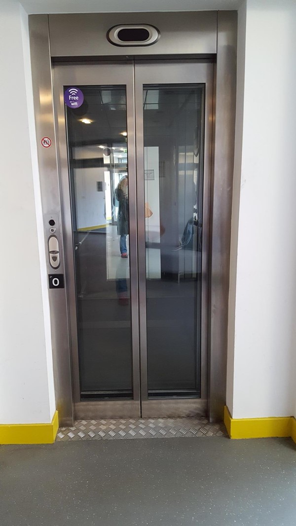 Photo of an elevator.
