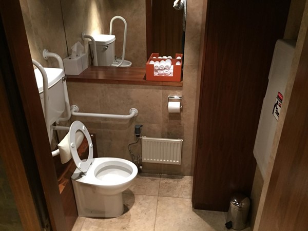 Photo of the restaurant's toilet facilities.