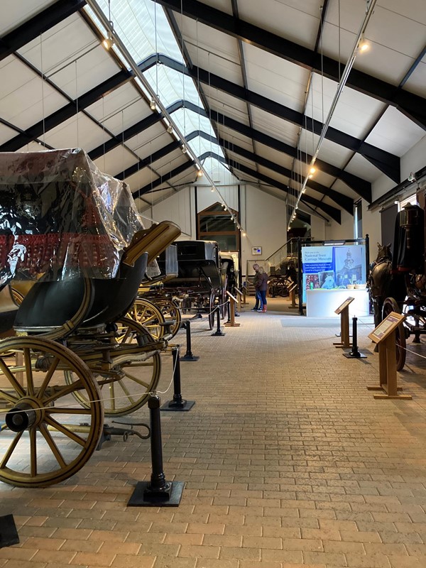 Image of carriages in the carriage museum