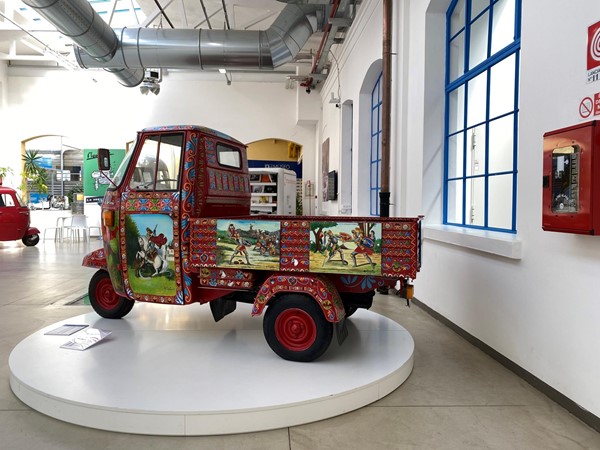 Image of a vehicle on display.