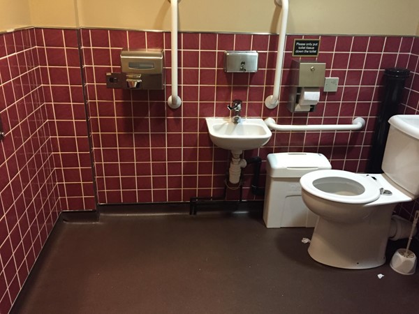 The accessible loo. Its huge.