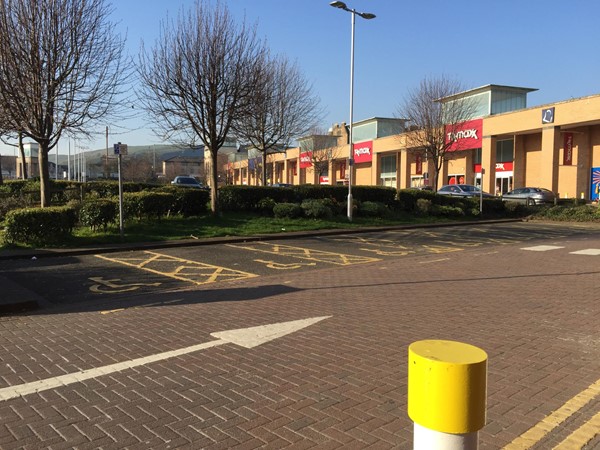 Picture of the carpark near Sainsbury, Meadowbank in Edinburgh