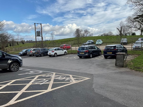 Carpark, with Four disabled bays