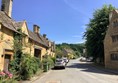 Picture of a road through a village