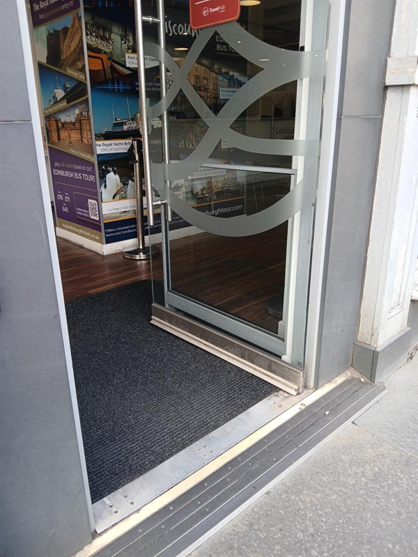 image of the open right door