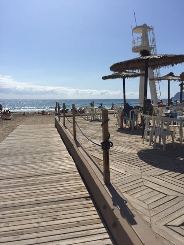 Some boards onto the beach