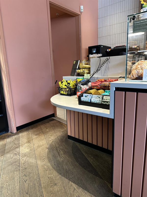 Image of lowered ordering counter