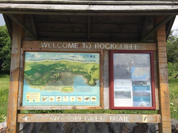 Rockcliffe Beach Sign & Map
