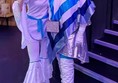 Two people in costume at Abba Voyage