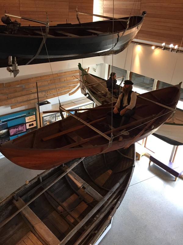 Old boats at Shetland Museum