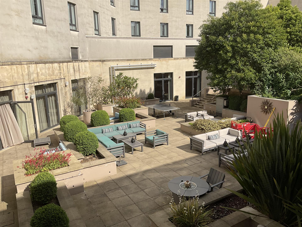 Image of an outdoor seating area