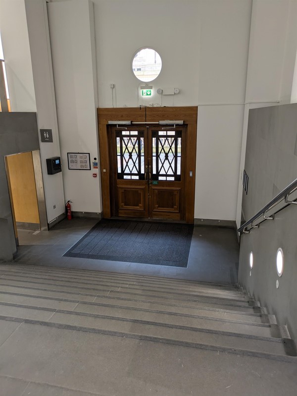 Image of steps at the entrance