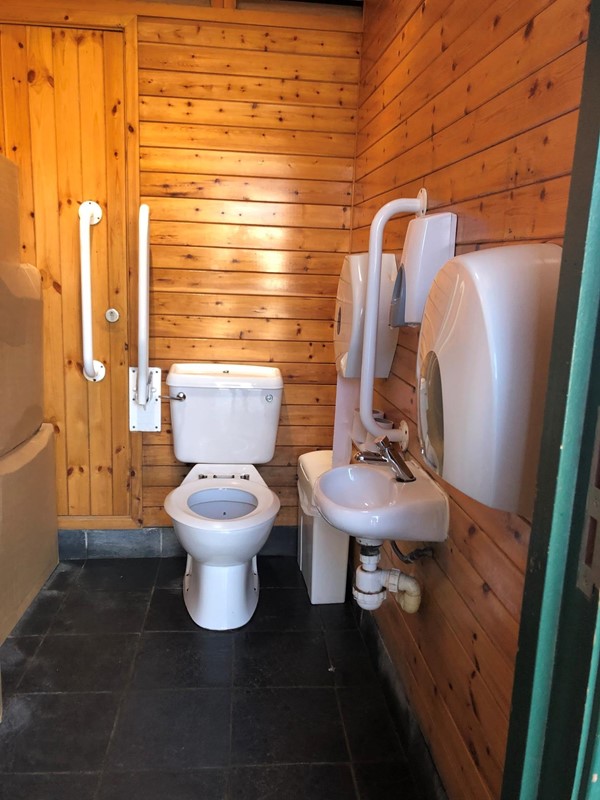 Inside and accessible toilet