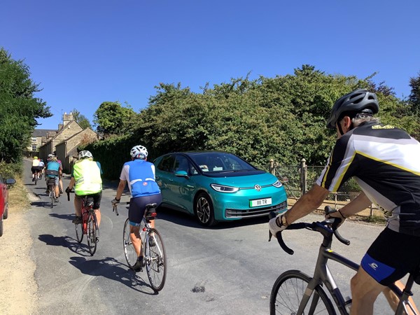 People on cycles