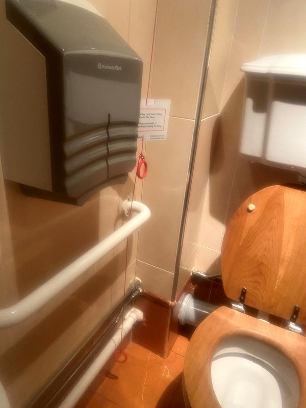 Small accessible toilet