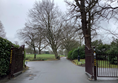 From the mansion, we suggest you drive round the park, as it is quite a walk otherwise, so follow back towards the main gate at start of the driveway