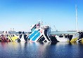 Photo of the dazzle ship.