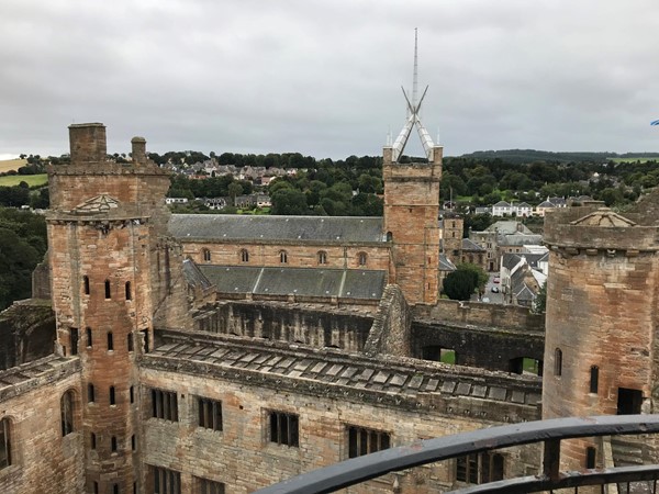 View from the top of Linlithgow Palace.